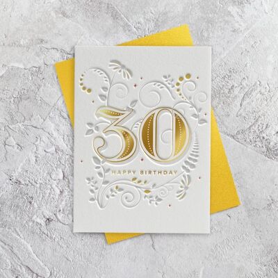 Pietra miliare trenta - Biglietto d'auguri