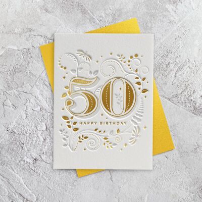 Milestone Fifty - Biglietto d'auguri