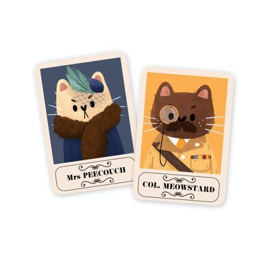 Oggy's Club - Cat Cluedo Card - Adesivi