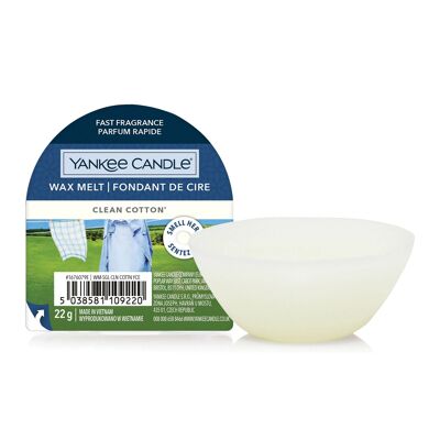 Clean Cotton Original Single Wax Melt by Yankee Candle