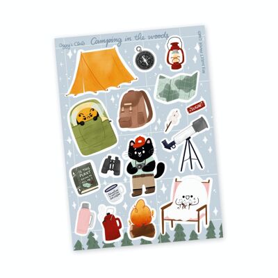 Oggy's Club - Camping Trip - Planche de Stickers