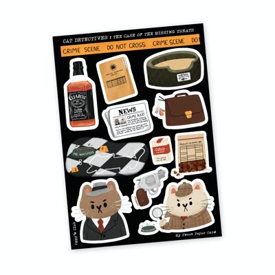 Oggy's Club - Cat Detectives - Sticker Sheet