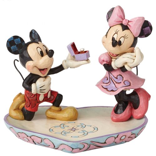 A Magical Moment - Mickey Proposing to Minnie Mouse Figurine - Disney Traditionsby Jim Shore