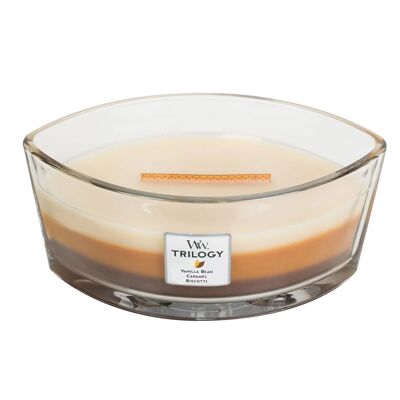 Cafe Sweets Trilogy Ellipse Hourglass Wood Wick Candle