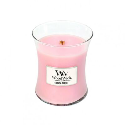 Coastal Sunset Medium Hourglass Wood Wick Candle