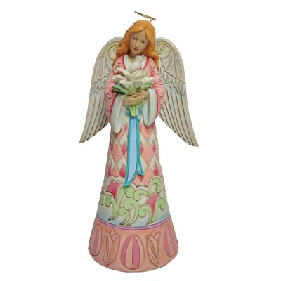 Easter Faith (Angel with Easter Lilies and Doves Figurine)- Heartwood Creek by Jim Shore