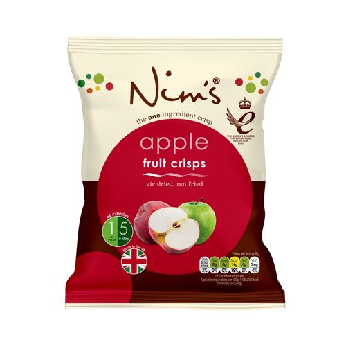 100% Natural Air Dried Apple Crisps (20g)