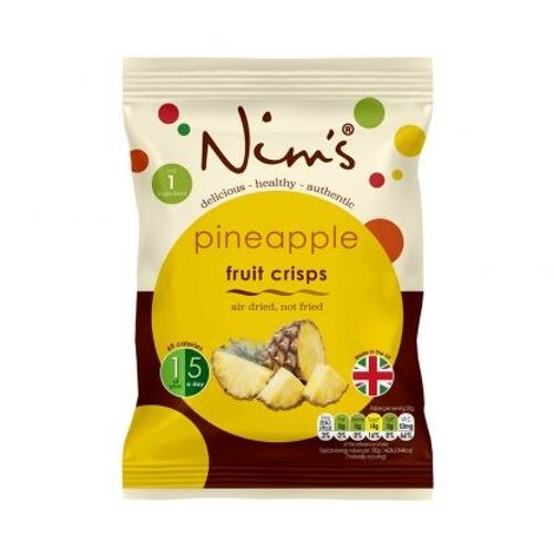 100% Natural Air Dried Pineapple Crisps (20g)