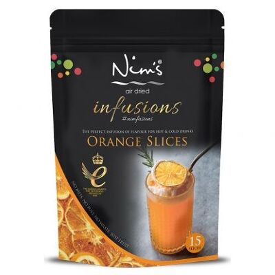 Guarnición de bebida de naranja secada al aire de Nim's (15 rebanadas)