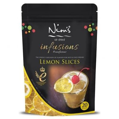 Guarnición de bebida de limón seca al aire de Nim (20 rebanadas)