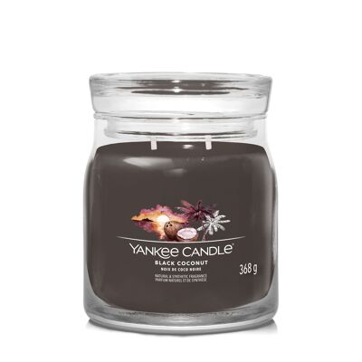Black Coconut Signature Medium Jar Yankee Candle