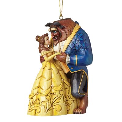 Beauty and The Beast Hanging Ornament - Disney Traditions by Jim Shore