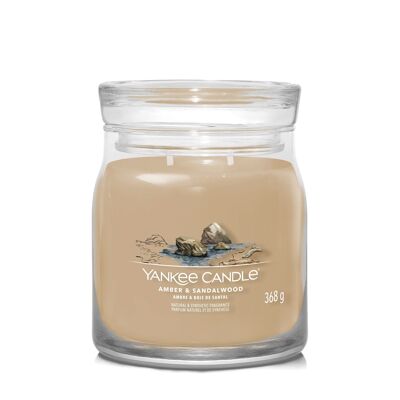 Amber & Sandalwood Signature Medium Jar Yankee Candle