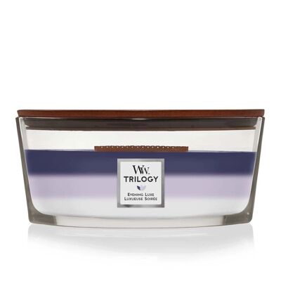Evening Luxe Trilogy Ellipse Hourglass Wood Wick Candle