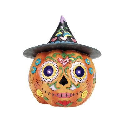Day of the Dead LED Jack-O-Lantern Figurine - Heartwood Creek by Jim Shore