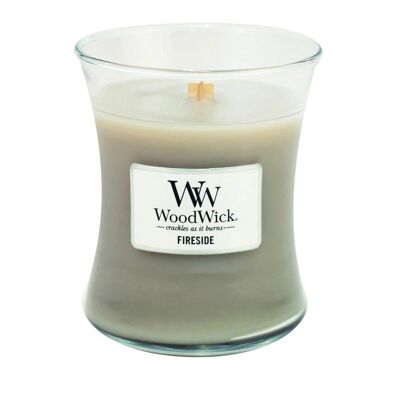 Fireside Medium Hourglass Wood Wick Candle