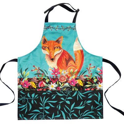 Fox and Flowers Apron