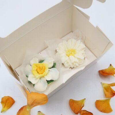 Fondant or Candle Gerbera + Daffodil