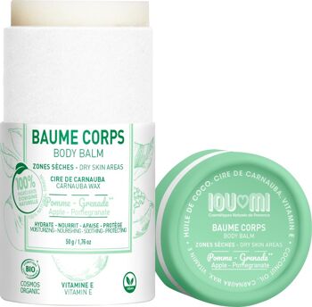 Baume corps stick zones sèches Pomme / grenade 50 g 2
