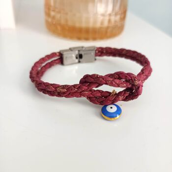 Bracelet en liège tressé Ninon - Bijoux vegan 2