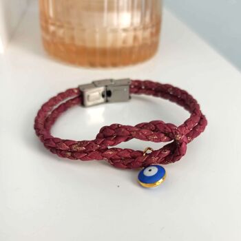 Bracelet en liège tressé Ninon - Bijoux vegan 5