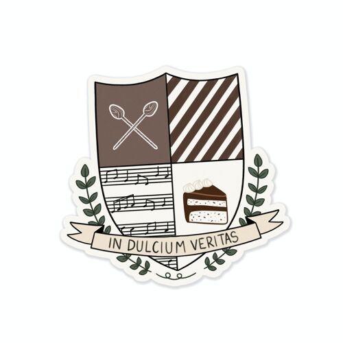 Oggy's Club - Ghosty's Academia Crest - Die Cut Stickers