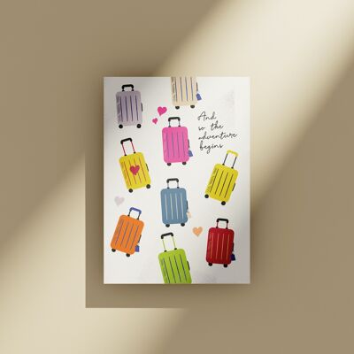 Suitcases - Greeting Card