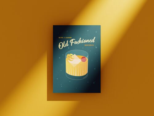 Old Fashioned - Greeting Card