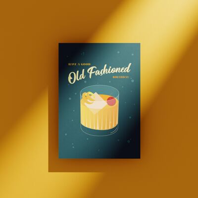 Old Fashioned - Greeting Card