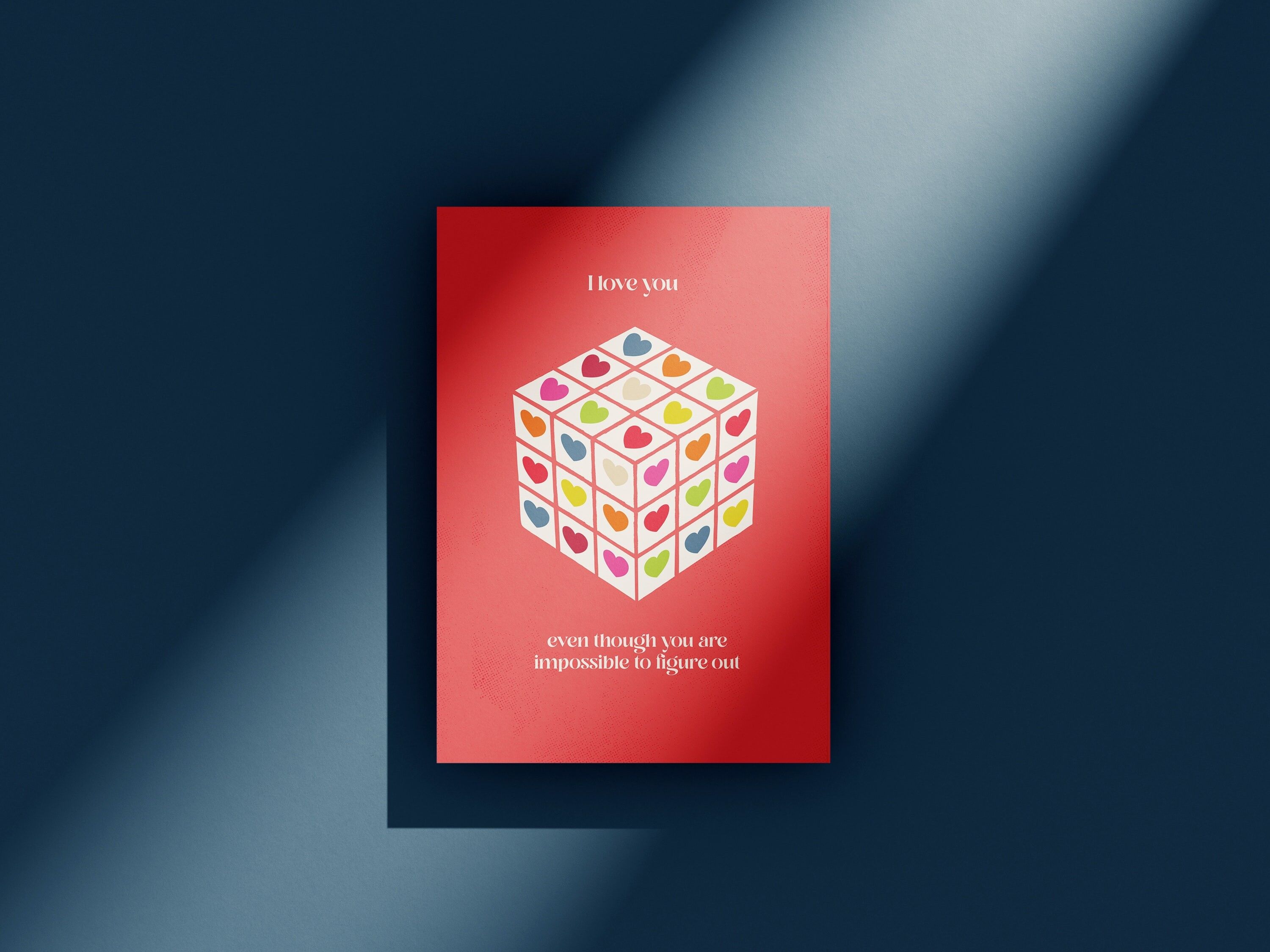 Cuori di Rubik - Biglietto d'auguri