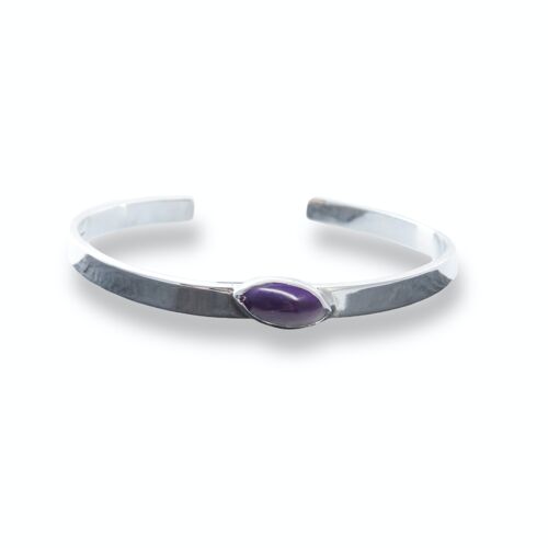 Bangle with 14 x 7mm Amethyst