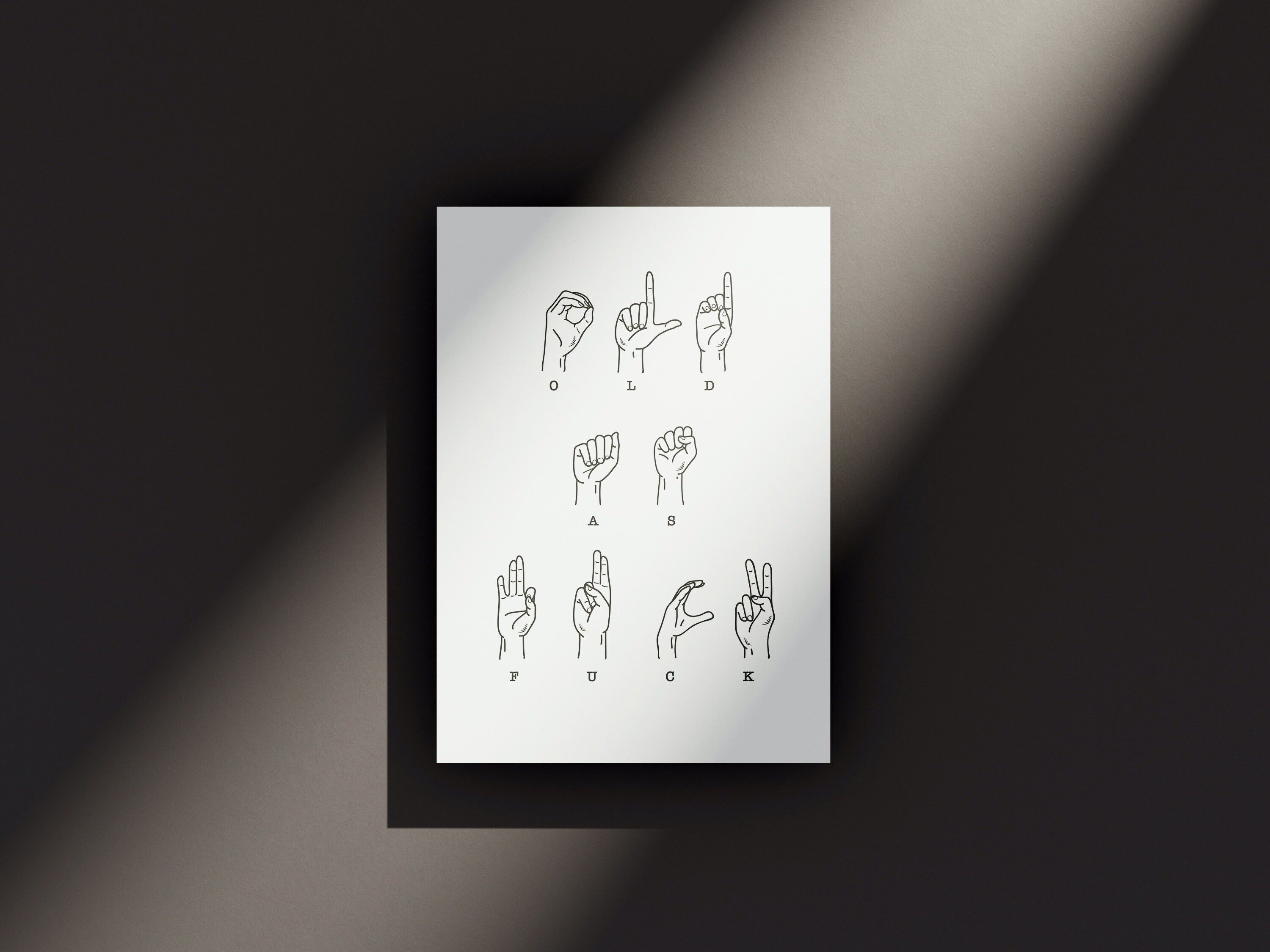 Vecchio come cazzo - biglietto di auguri