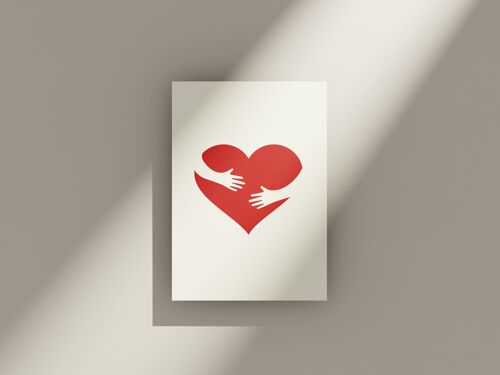 Hug Heart - Greeting Card