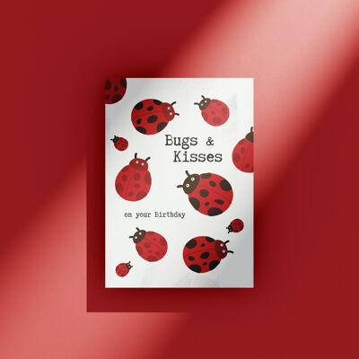 Bugs and Kisses - Greeting Card