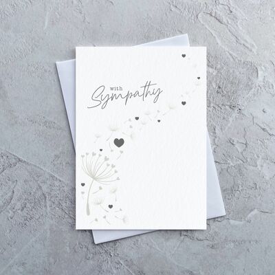 With Sympathy Dandelion - Greeting Card
