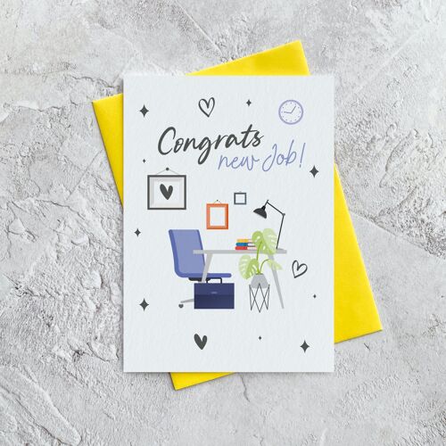 Congrats New Job - Greeting Card