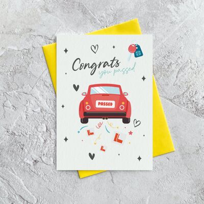 Congrats Just Passed - Greeting Card