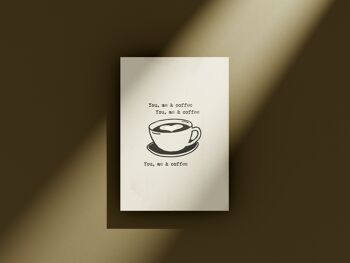 Toi moi et café - Carte de voeux