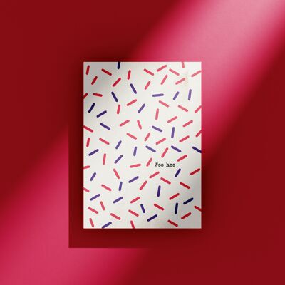 Woo Hoo Sprinkles - Greeting Card