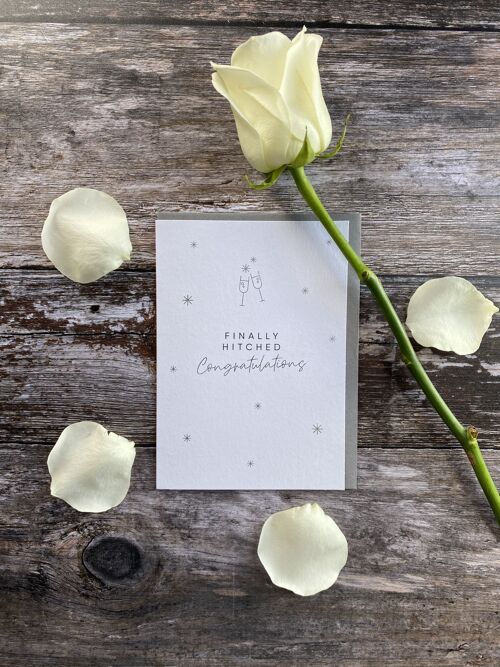 Finally Hitched - Greeting Card