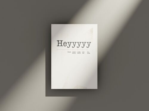 Heyyy scale - Greeting Card
