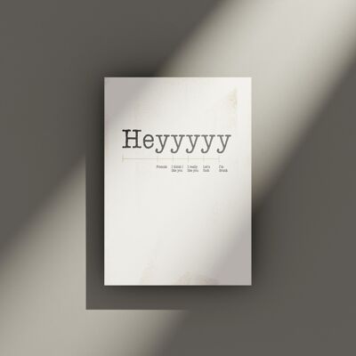 Échelle Heyyy - Carte de vœux