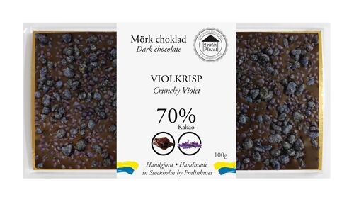 70% Dark Chocolate - Violetcrisp