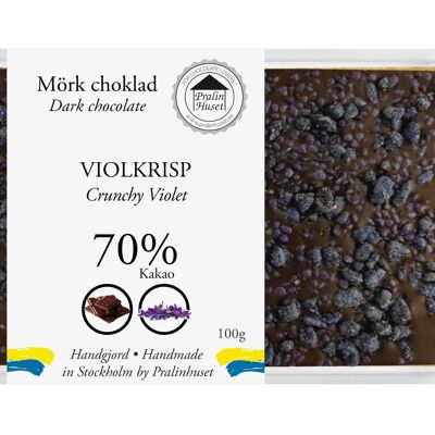 Cioccolato Fondente 70% - Violetto croccante