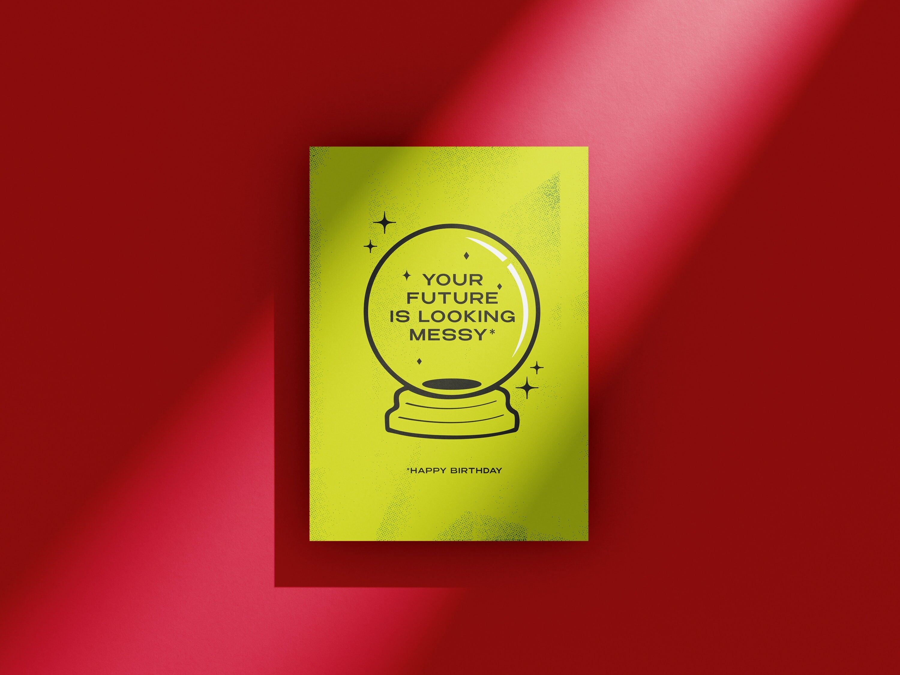 Messy future - Greeting card