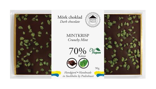 70% Dark Chocolate - Mintcrisp