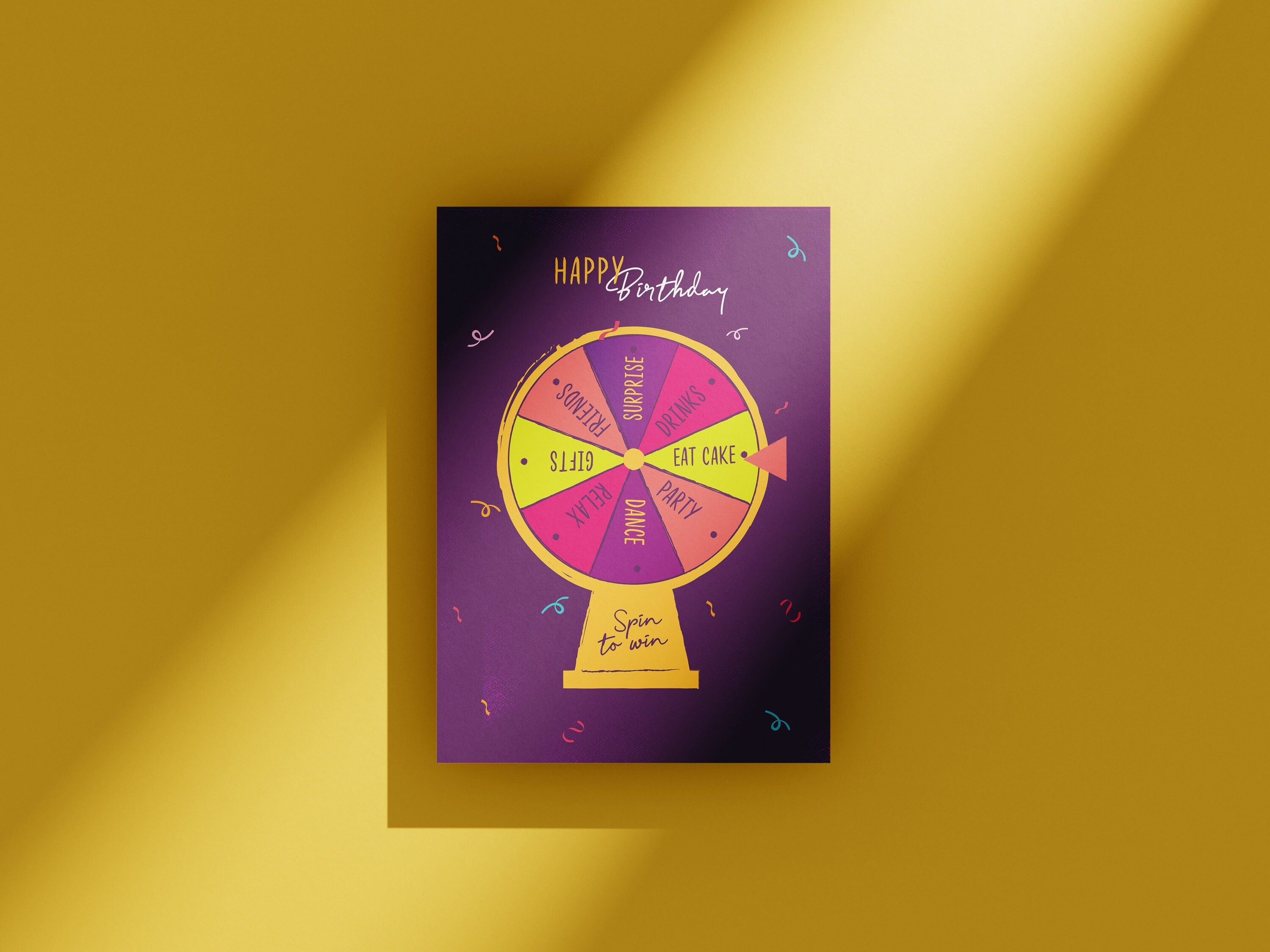 Gira per vincere - biglietto di auguri