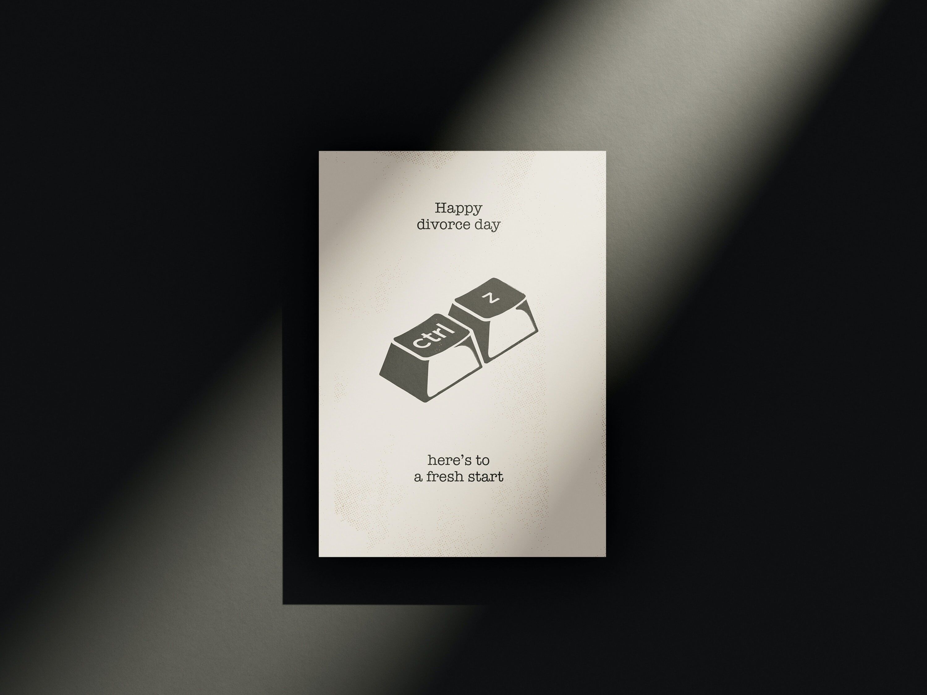Buon divorzio - biglietto di auguri