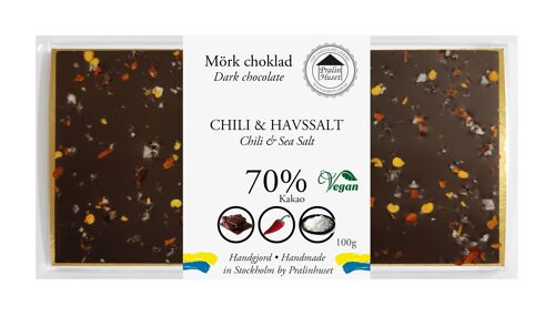 70% Dark Chocolate - Chili & Sea Salt