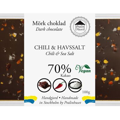 Chocolat Noir 70% - Piment & Sel Marin